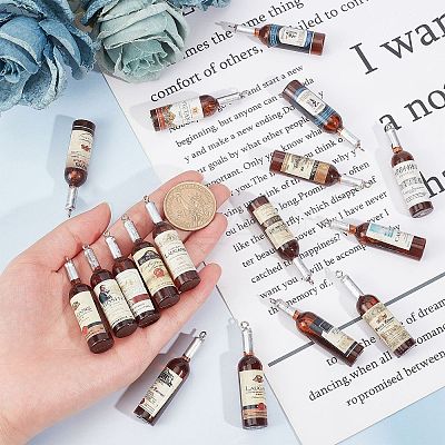 32Pcs Resin Pendants RESI-SC0002-17-1