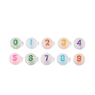 Luminous Transparent Acrylic Beads TACR-Q013-06B-1