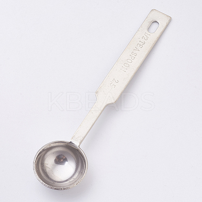Stainless Steel Wax Seal Spoon X-DIY-WH0056-02-1