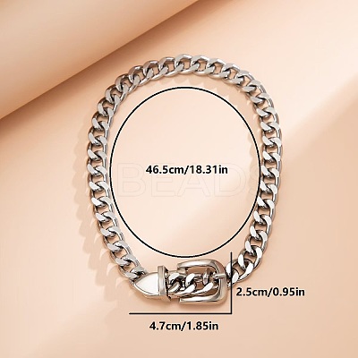 CCB Belt Buckle Choker Necklaces IA9570-2-1