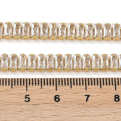 Clear Cubic Zirconia Classic Tennis Necklace for Girl Women Gift NJEW-A005-03G-1