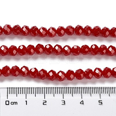 Baking Paint Imitation Jade Glass Bead Strands DGLA-A034-J8MM-A29-1