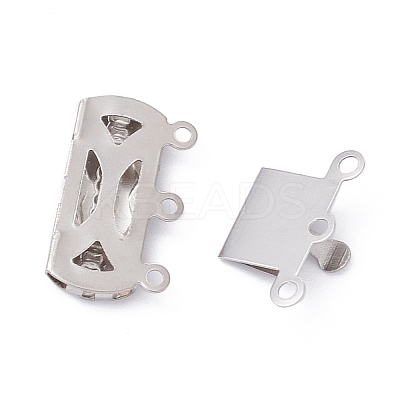 Tarnish Resistant 304 Stainless Steel Box Clasps LS-STAS-P249-03P-A-1