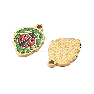 304 Stainless Steel Enamel Pendants SA-CBA7876-31G-02-1