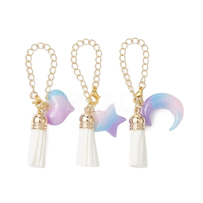 Resin Heart/Moon/Star Cup Charms HJEW-JM02071-1