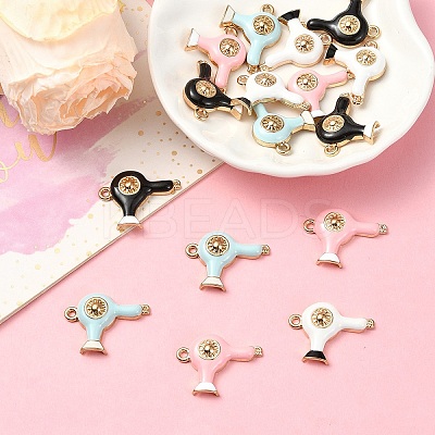 16Pcs 4 Colors Alloy Enamel Pendants FIND-YW0005-95-1