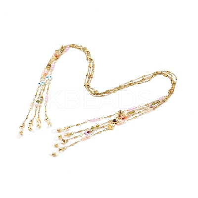 PVD Vacuum Plating 304 Stainless Steel Link Eyeglasses Chains AJEW-EH00363-1