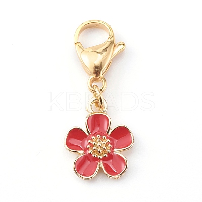 Zinc Alloy Enamel Pendants HJEW-JM00432-1