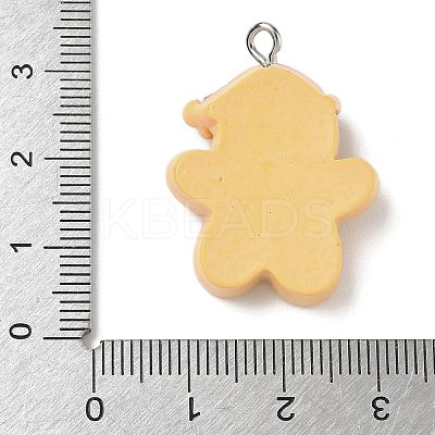 Christmas Theme Opaque Resin Pendants RESI-I344-02P-01-1