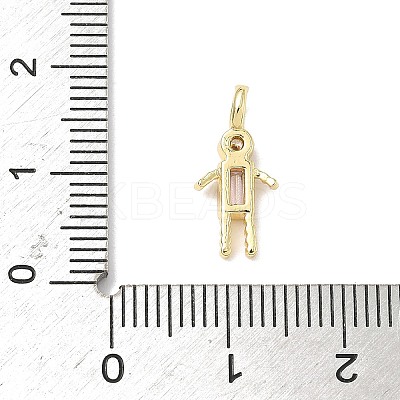 Brass Micro Pave Cubic Zirconia Pendants ZIRC-I356-17G-A11-1
