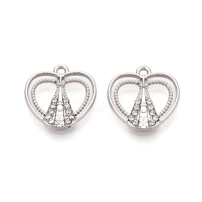 Alloy Rhinestone Pendants FIND-N008-29P-1