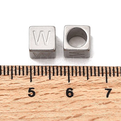 304 Stainless Steel European Beads STAS-D382-02W-P-1