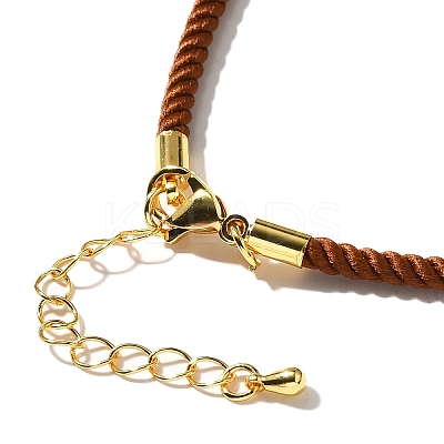 Nylon Milan Cord Necklace Making MAK-M028-01G-15-1