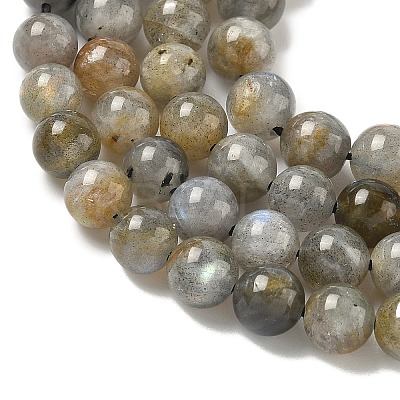 Natural Labradorite Beads Strands G-U017-6mm-01-A-1