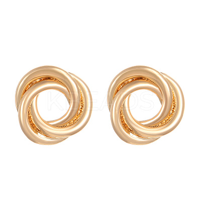 Alloy Twist Stud Earrings FS-WGB889B-01-1
