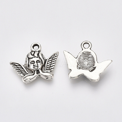 Tibetan Style Alloy Pendants TIBEP-Q083-06AS-NR-1