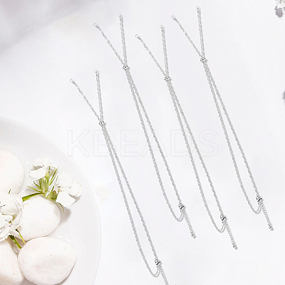 10Pcs 2MM 304 Stainless Steel Singapore Chain Necklace Making AJEW-SC0004-02-1