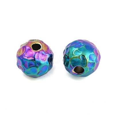 Textured 316 Surgical Stainless Steel Beads STAS-M106-01E-1