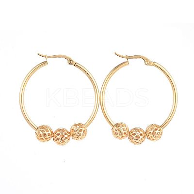 304 Stainless Steel Hoop Earrings EJEW-JE03496-03-1