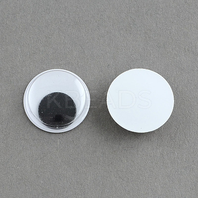 Black & White Wiggle Googly Eyes Cabochons DIY Scrapbooking Crafts Toy Accessories X-KY-S002-15mm-1