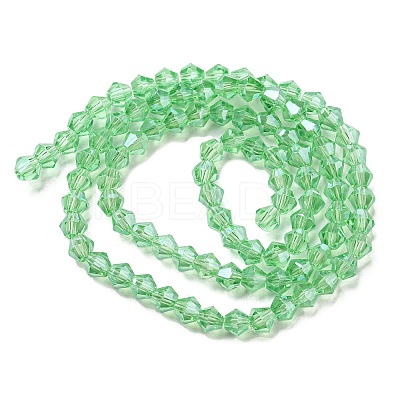 Transparent Electroplate Glass Beads Strands LS-GLAA-F029-2mm-C24-1