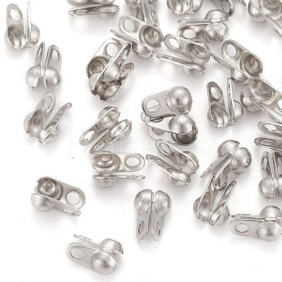 Tarnish Resistant 304 Stainless Steel Bead Tips STAS-R063-20-1