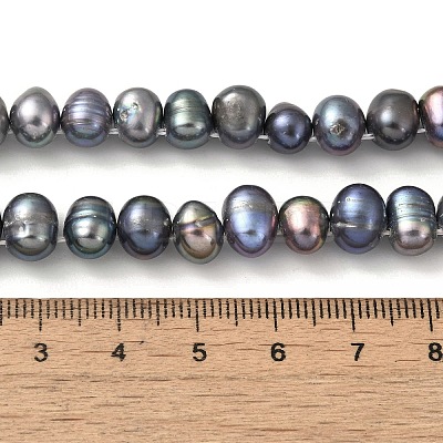 Dyed Natural Cultured Freshwater Pearl Beads Strands PEAR-A006-29A-1