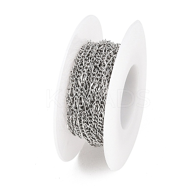 304 Stainless Steel Figaro Chains CHS-P028-13P-1