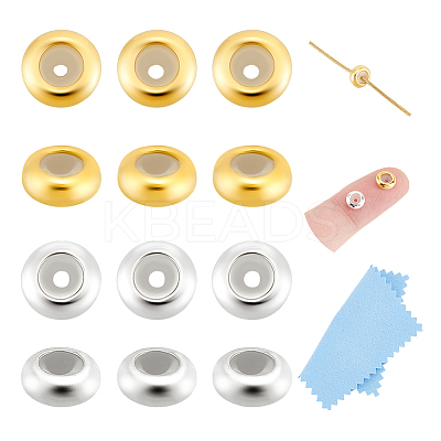 12Pcs 2 Colors 925 Sterling Silver Beads STER-UN0001-69-1
