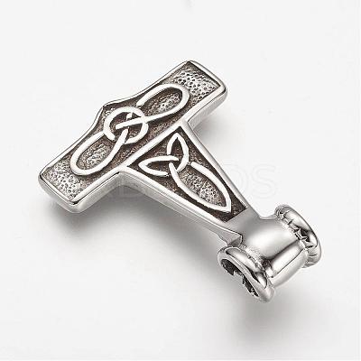 304 Stainless Steel Pendants STAS-F063-43-1