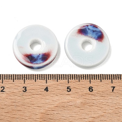 Vintage Handmade Two Tone Porcelain Beads PORC-NH0002-01A-1