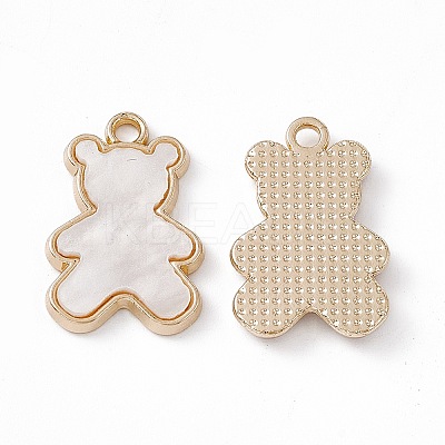 Opaque Resin Pendants PALLOY-P287-07LG-01-1