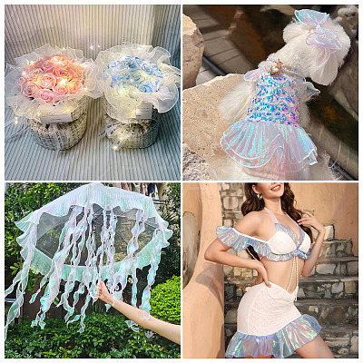 5 Yards Polyester Ruffled Ribbon OCOR-TA0004-06A-1