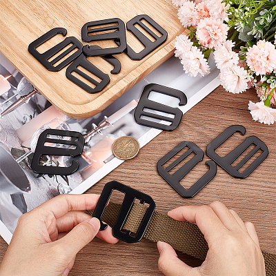 Zinc Alloy Slider Buckles FIND-WH0002-85B-1