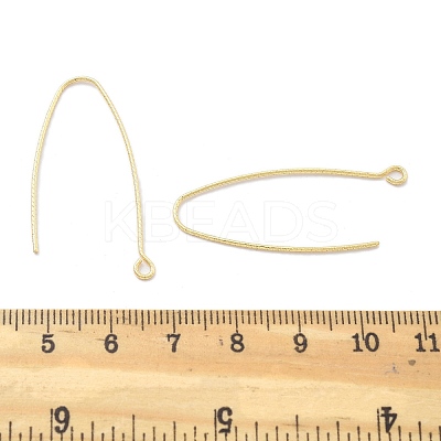 Brass Earring Hooks KK-B134-27G-1
