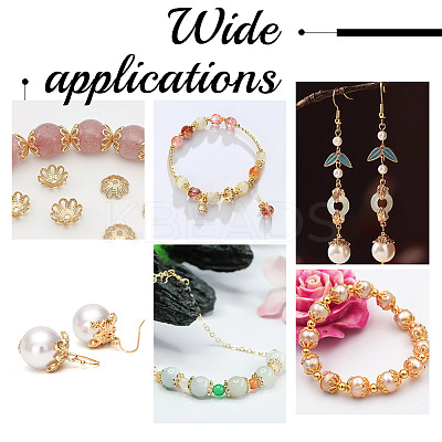240Pcs 12 Style Alloy & Iron & Brass Bead Caps DIY-AR0003-75-1
