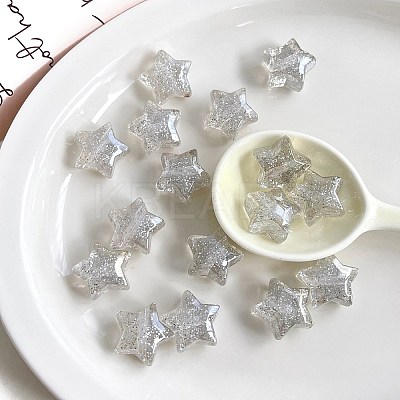 Transparent Acrylic Beads OACR-F011-20B-1