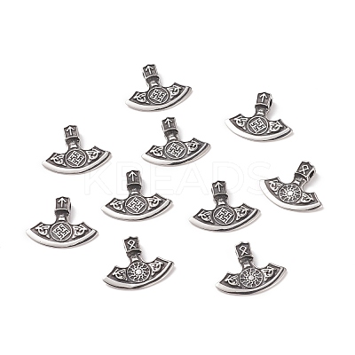 Viking Style 304 Stainless Steel Pendants STAS-Z015-24AS-1