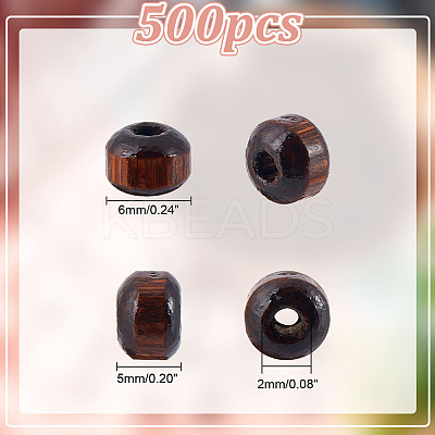 Dyed Natural Wood Beads WOOD-GO0001-07B-1
