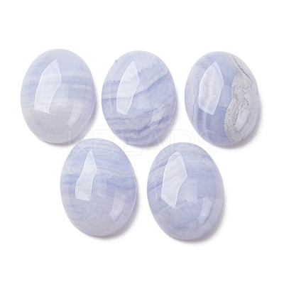 Natural Blue Lace Agate Cabochons G-I363-01F-1