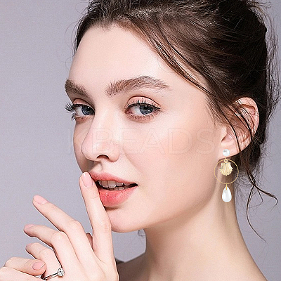 304 Stainless Steel Stud Earring Findings EJEW-SP0001-17G-1