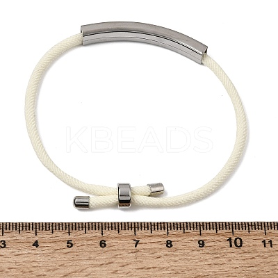 Round Nylon Milan Cord Slider Bracelet Making BJEW-L722-01P-14-1