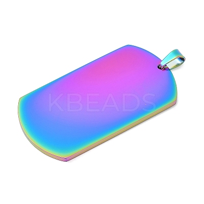Ion Plating(IP) 304 Stainless Steel Pendants STAS-I311-03B-RC-1