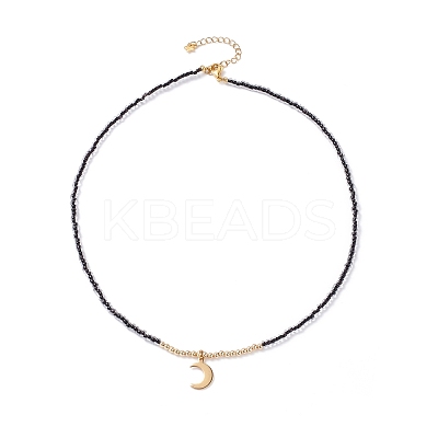 Star & Moon Pendant Necklaces Set for Teen Girl Women NJEW-JN03738-01-1