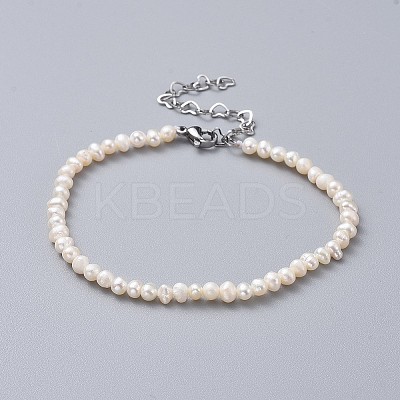 Natural Freshwater Pearl Beads Bracelets X-BJEW-JB04618-1