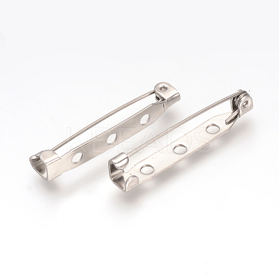 Tarnish Resistant 304 Stainless Steel Pin Brooch Back Bar Findings LS-X-STAS-Q184-03-1