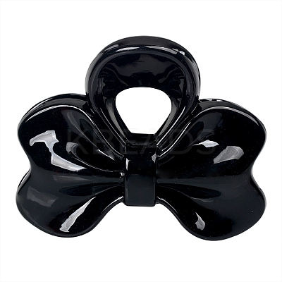 Plastic Bowknot Claw Hair Clips PW-WG4750B-02-1