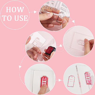 Clear Silicone Stamps DIY-WH0504-53-1