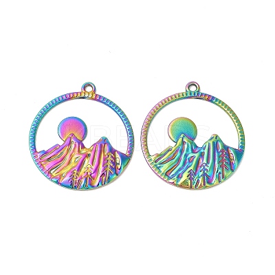 Ion Plating(IP) 304 Stainless Steel Pendants LS-STAS-L268-010MC-1