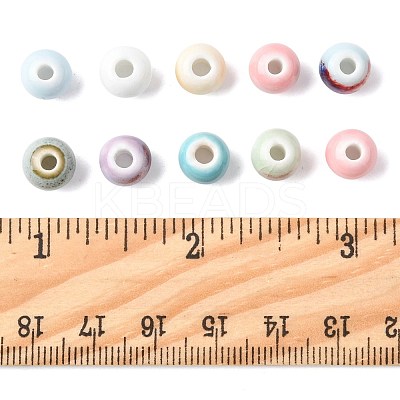 68Pcs 9 Colors Handmade Porcelain Beads PORC-FS0001-23C-1